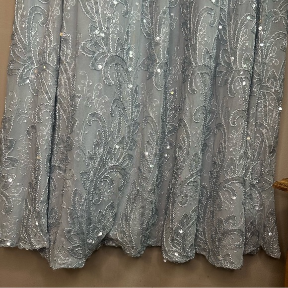 R&M Richards Fit & Flare sequin embellished plus size gown  Sz 22 - Picture 5 of 14